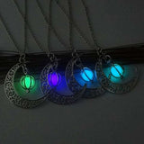 Fashion Moon Natural Glowing Stone Healing Necklace - TheOutlet™