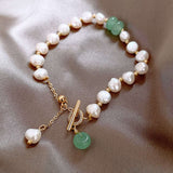 Women Irregular Freshwater Pearl Adjustable Bracelet - TheOutlet™