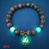 Energy Luminous Lotus Natural Stone Bracelet - TheOutlet™