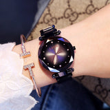 Rose Gold Women Watches Fashion Diamond Ladies Starry Sky Magnet Watch Waterproof Female Wristwatch - TheOutlet™