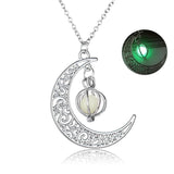 Fashion Moon Natural Glowing Stone Healing Necklace - TheOutlet™