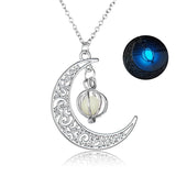 Fashion Moon Natural Glowing Stone Healing Necklace - TheOutlet™